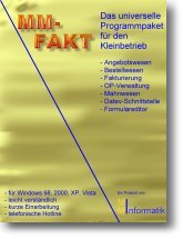 MMFakt das universelle Programmpaket f�r den Kleinbetrieb