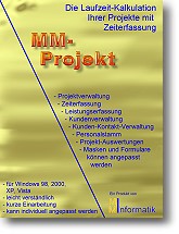 MMProjekt die Laufzeit-Kalkulation Ihrer Projekte mit Zeiterfassung